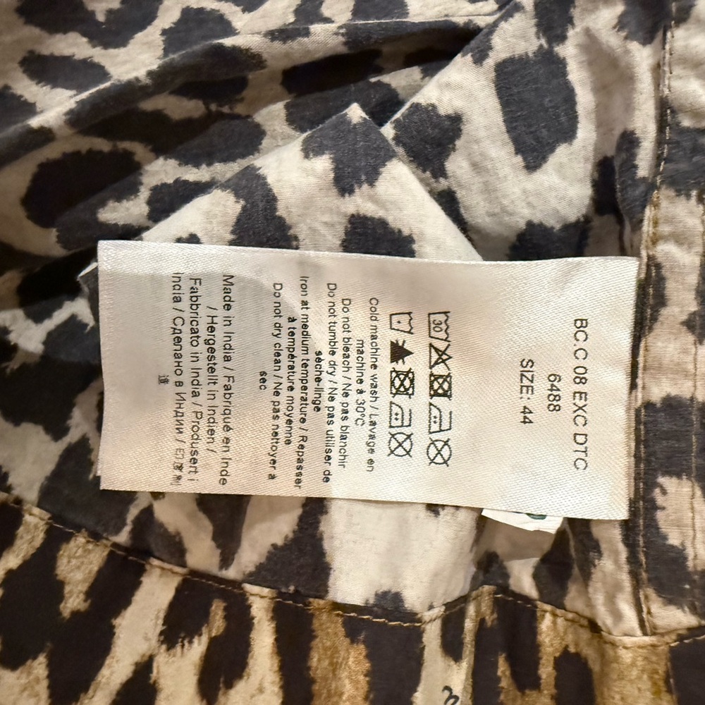 GANNI Peplum tie top in Leopard - Picture 6 of 6